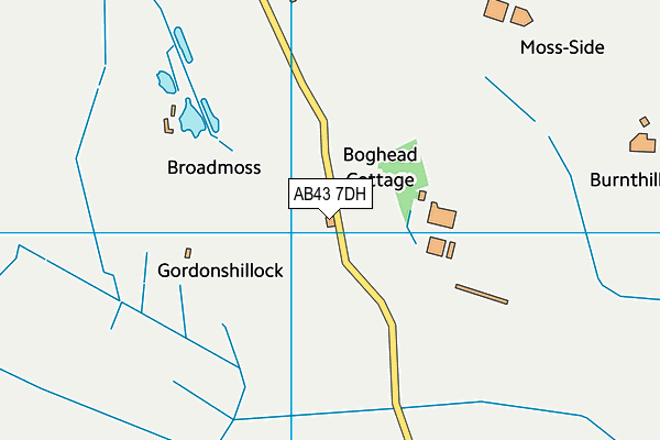 AB43 7DH map - OS VectorMap District (Ordnance Survey)