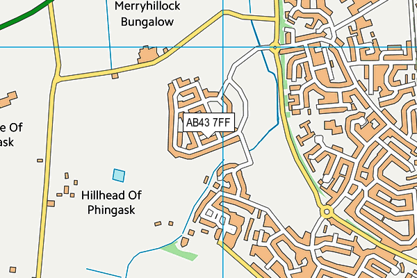 AB43 7FF map - OS VectorMap District (Ordnance Survey)