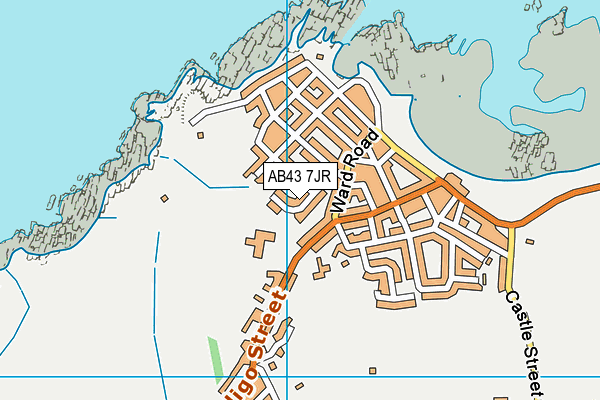 AB43 7JR map - OS VectorMap District (Ordnance Survey)