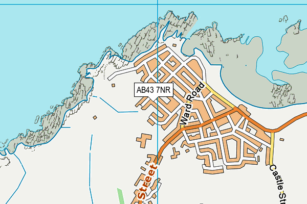 AB43 7NR map - OS VectorMap District (Ordnance Survey)