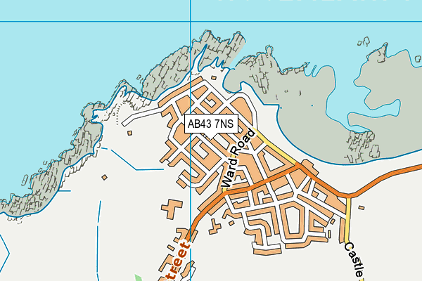 AB43 7NS map - OS VectorMap District (Ordnance Survey)