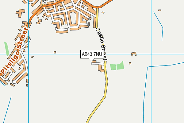 AB43 7NU map - OS VectorMap District (Ordnance Survey)