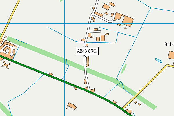 AB43 8RQ map - OS VectorMap District (Ordnance Survey)