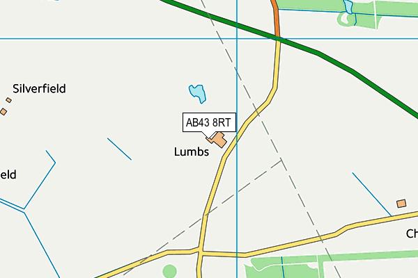 AB43 8RT map - OS VectorMap District (Ordnance Survey)