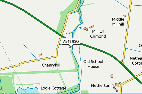 AB43 8SQ map - OS VectorMap District (Ordnance Survey)