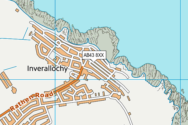 AB43 8XX map - OS VectorMap District (Ordnance Survey)