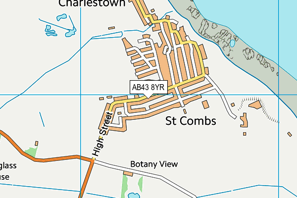 AB43 8YR map - OS VectorMap District (Ordnance Survey)