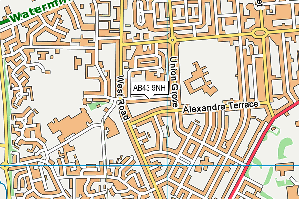 AB43 9NH map - OS VectorMap District (Ordnance Survey)
