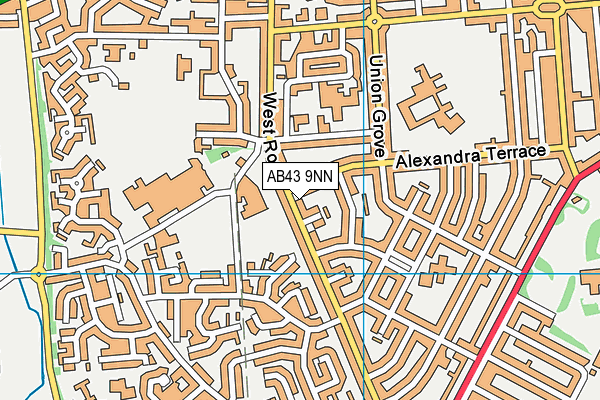 AB43 9NN map - OS VectorMap District (Ordnance Survey)