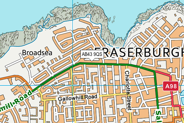 Map of FRASERBURGH FUNERAL SERVICES LIMITED at district scale