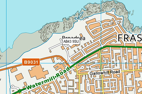 AB43 9SU map - OS VectorMap District (Ordnance Survey)