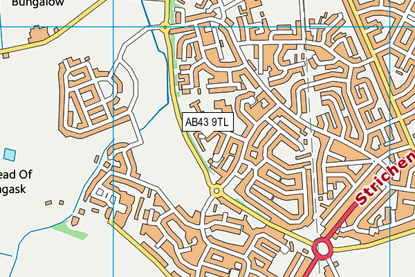 AB43 9TL map - OS VectorMap District (Ordnance Survey)