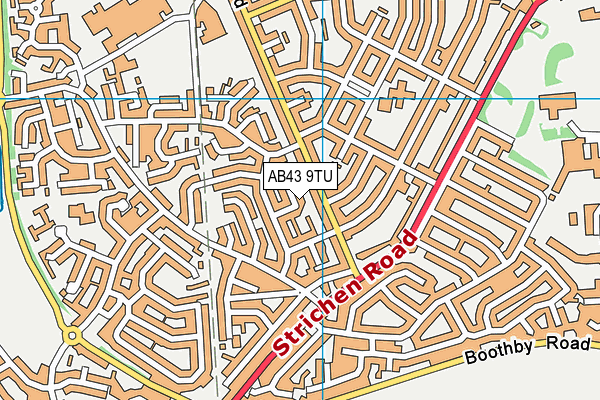 AB43 9TU map - OS VectorMap District (Ordnance Survey)