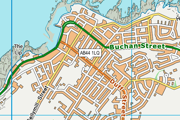 AB44 1LQ map - OS VectorMap District (Ordnance Survey)