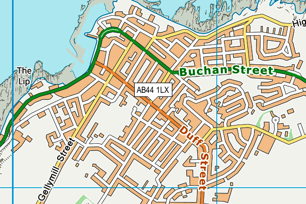 AB44 1LX map - OS VectorMap District (Ordnance Survey)