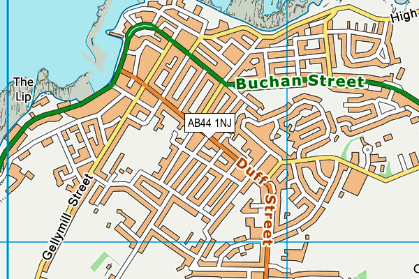 AB44 1NJ map - OS VectorMap District (Ordnance Survey)