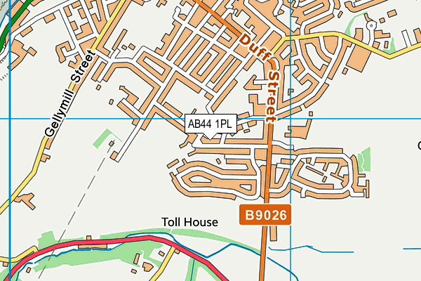AB44 1PL map - OS VectorMap District (Ordnance Survey)