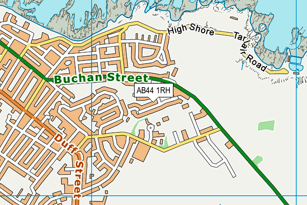 AB44 1RH map - OS VectorMap District (Ordnance Survey)