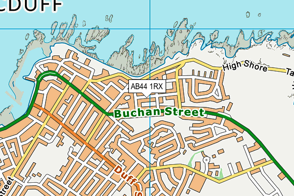 AB44 1RX map - OS VectorMap District (Ordnance Survey)