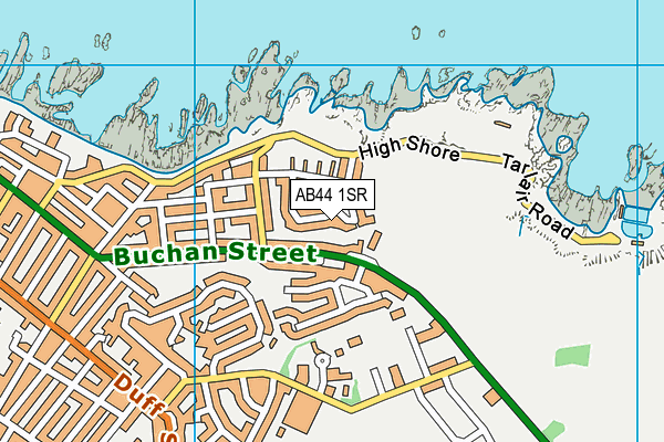 AB44 1SR map - OS VectorMap District (Ordnance Survey)