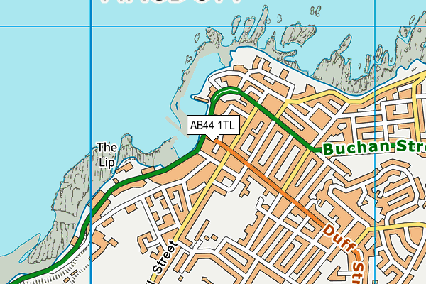 AB44 1TL map - OS VectorMap District (Ordnance Survey)