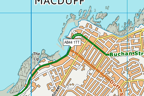 AB44 1TT map - OS VectorMap District (Ordnance Survey)