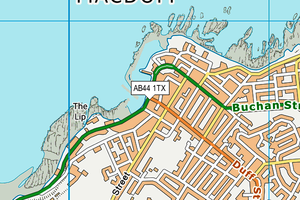AB44 1TX map - OS VectorMap District (Ordnance Survey)