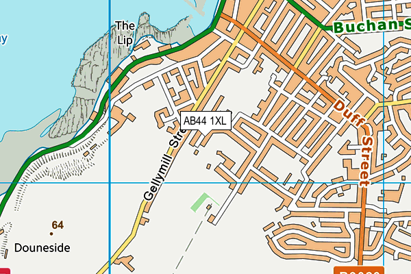 AB44 1XL map - OS VectorMap District (Ordnance Survey)