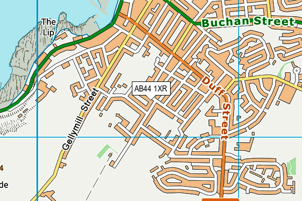 AB44 1XR map - OS VectorMap District (Ordnance Survey)
