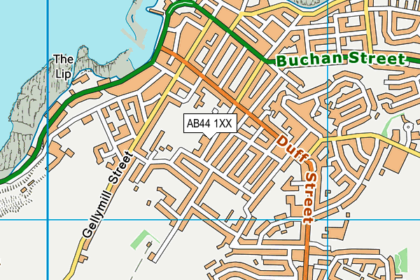 AB44 1XX map - OS VectorMap District (Ordnance Survey)