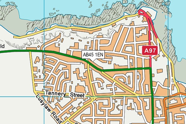 AB45 1EN map - OS VectorMap District (Ordnance Survey)