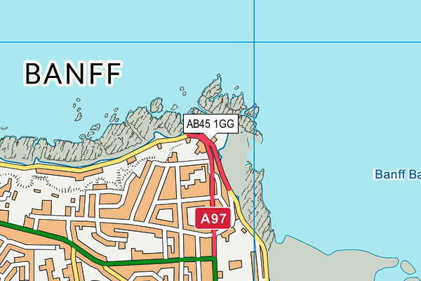 AB45 1GG map - OS VectorMap District (Ordnance Survey)