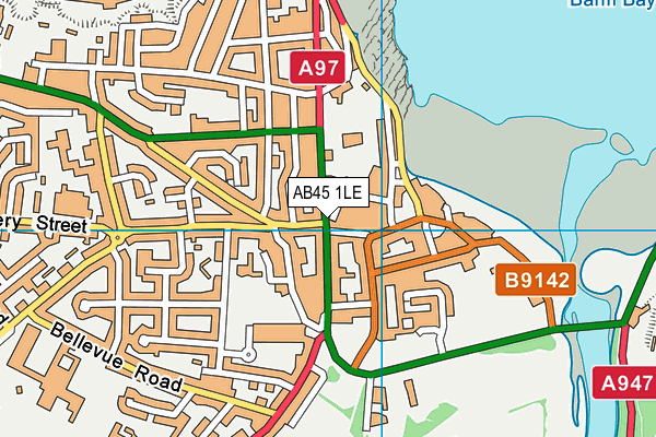 AB45 1LE map - OS VectorMap District (Ordnance Survey)