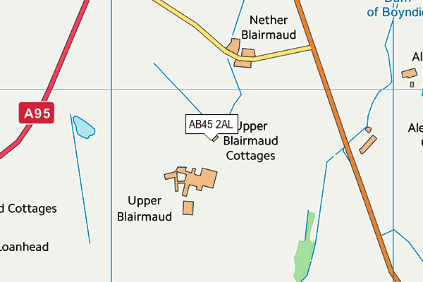 AB45 2AL map - OS VectorMap District (Ordnance Survey)