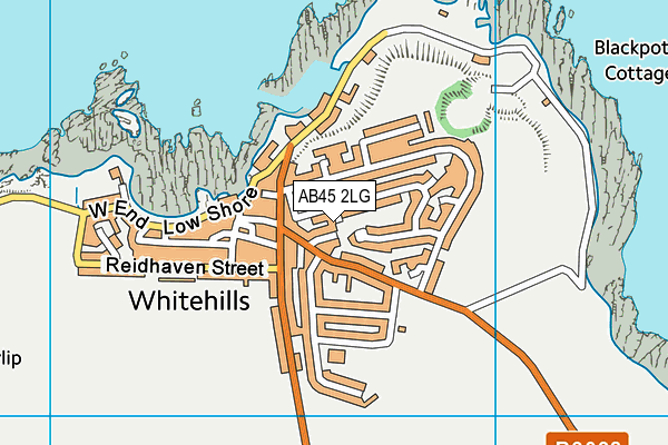 AB45 2LG map - OS VectorMap District (Ordnance Survey)