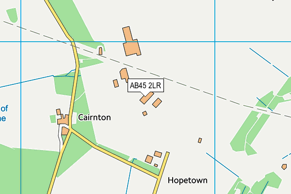 AB45 2LR map - OS VectorMap District (Ordnance Survey)