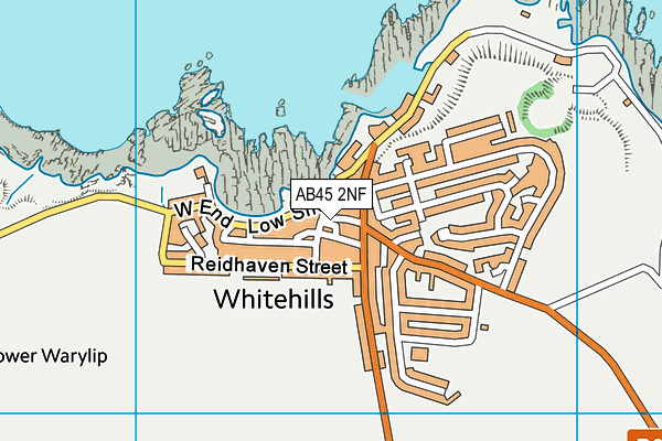 AB45 2NF map - OS VectorMap District (Ordnance Survey)