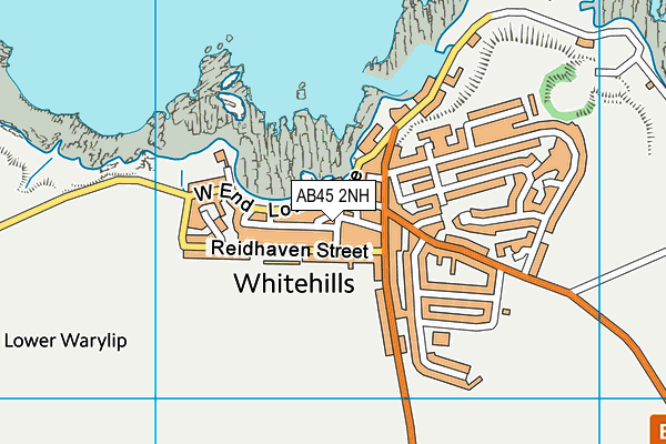 AB45 2NH map - OS VectorMap District (Ordnance Survey)