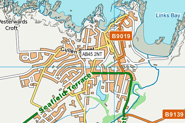 AB45 2NT map - OS VectorMap District (Ordnance Survey)