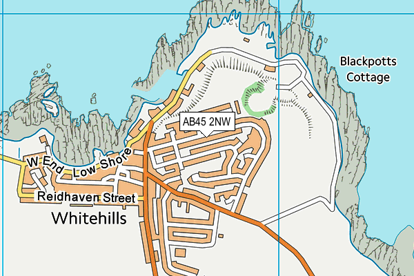 Map of G & T WHITEHILLS LTD at district scale