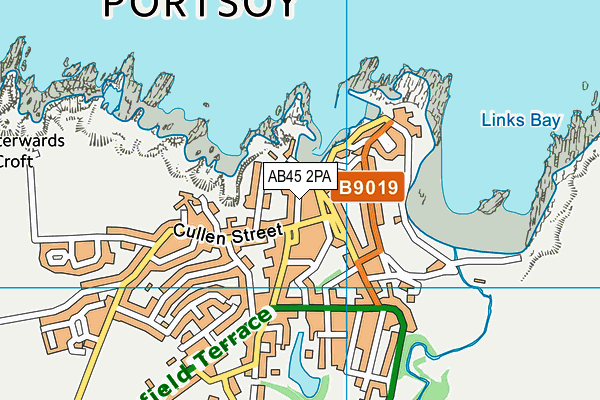 AB45 2PA map - OS VectorMap District (Ordnance Survey)