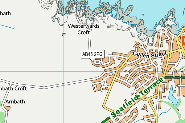 AB45 2PG map - OS VectorMap District (Ordnance Survey)