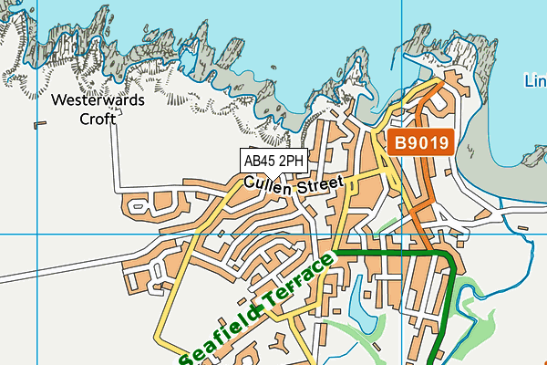 AB45 2PH map - OS VectorMap District (Ordnance Survey)