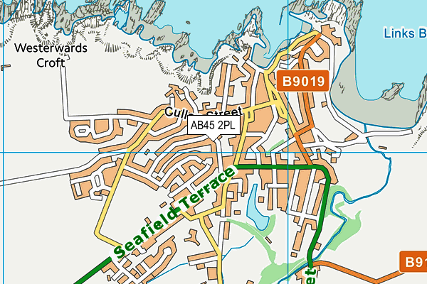 AB45 2PL map - OS VectorMap District (Ordnance Survey)