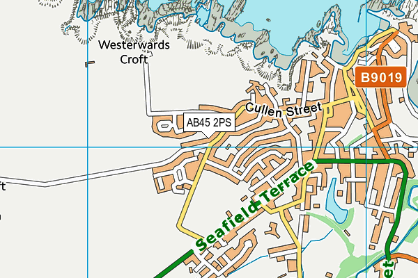 AB45 2PS map - OS VectorMap District (Ordnance Survey)