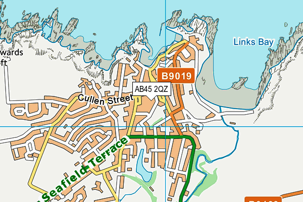 AB45 2QZ map - OS VectorMap District (Ordnance Survey)