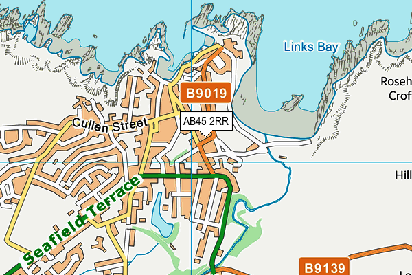 AB45 2RR map - OS VectorMap District (Ordnance Survey)