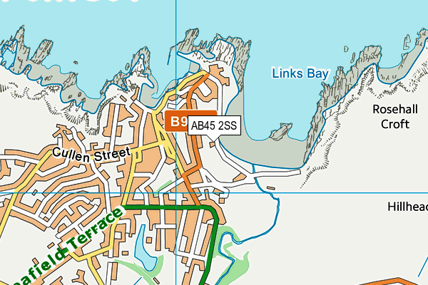 AB45 2SS map - OS VectorMap District (Ordnance Survey)
