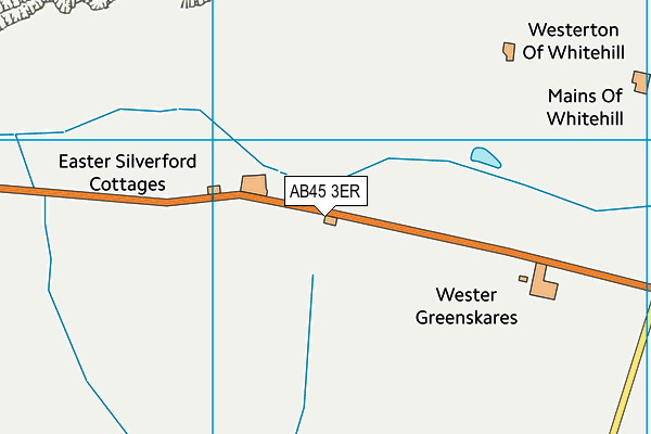 AB45 3ER map - OS VectorMap District (Ordnance Survey)