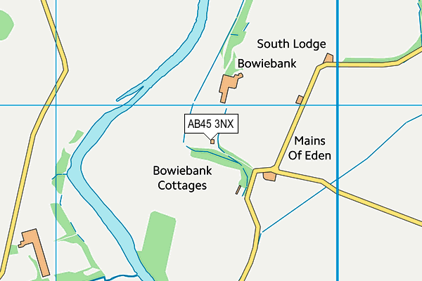 AB45 3NX map - OS VectorMap District (Ordnance Survey)